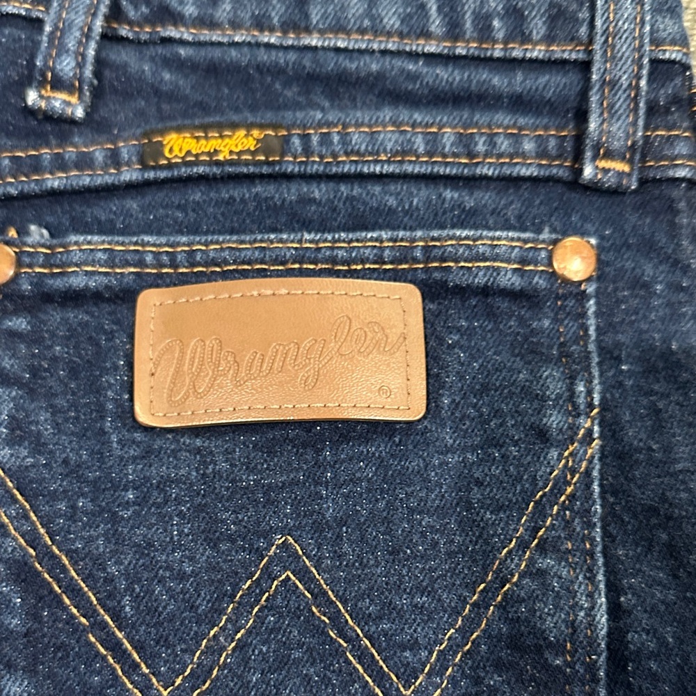 Wrangler Men's Dark Blue Denim Jeans